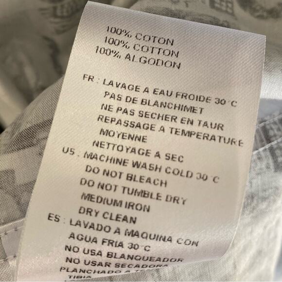 Clothier to the King Lansky Bros Mug Shot Button Down Shirt size 2 size small - Picture 7 of 11